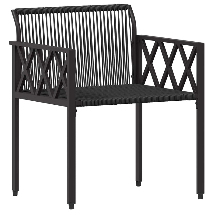 Set de Mobilier pentru Exterior 3 pcs Negru și Turcoaz WALTI