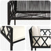 Bănci pentru exterior 2 -Seater 116 x 56 x 75 cm poliratan - WALTI WALTI