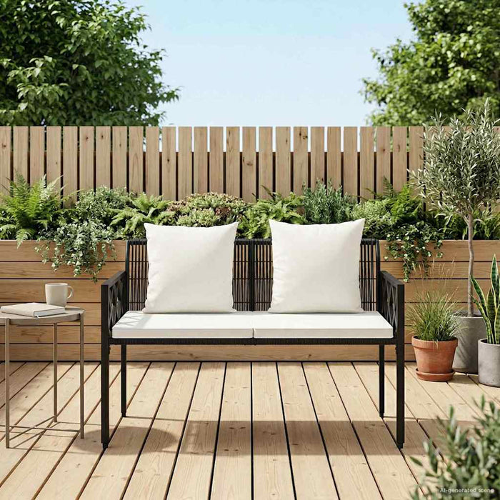 Bănci pentru exterior 2 -Seater 116 x 56 x 75 cm poliratan - WALTI WALTI