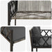 Bănci pentru exterior 2 -Seater 116 x 56 x 75 cm poliratan - WALTI WALTI