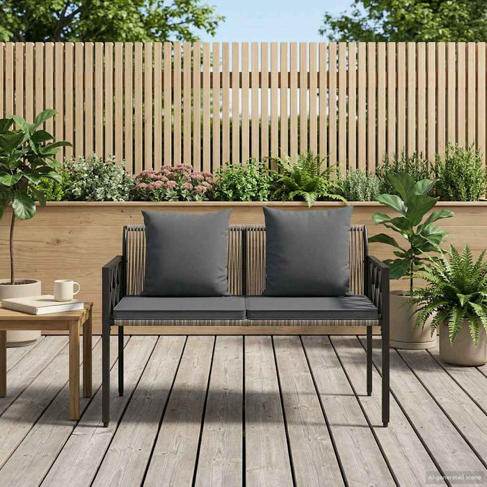 Bănci pentru exterior 2 -Seater 116 x 56 x 75 cm poliratan - WALTI WALTI