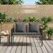 Bănci pentru exterior 2 -Seater 116 x 56 x 75 cm poliratan - WALTI WALTI