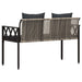 Bănci pentru exterior 2 -Seater 116 x 56 x 75 cm poliratan - WALTI WALTI