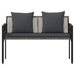 Bănci pentru exterior 2 -Seater 116 x 56 x 75 cm poliratan - WALTI WALTI