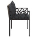 Bănci pentru exterior 2 -Seater 116 x 56 x 75 cm poliratan - WALTI WALTI
