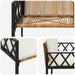Bănci pentru exterior 2 -Seater 116 x 56 x 75 cm poliratan - WALTI WALTI