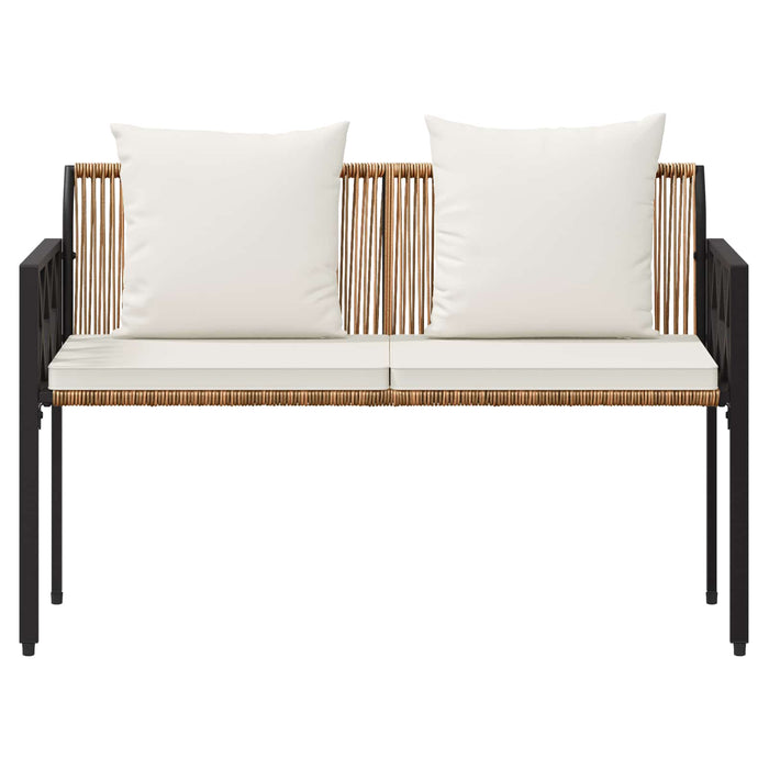 Bănci pentru exterior 2 -Seater 116 x 56 x 75 cm poliratan - WALTI WALTI