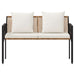 Bănci pentru exterior 2 -Seater 116 x 56 x 75 cm poliratan - WALTI WALTI