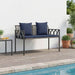 Bănci pentru exterior 2 -Seater 116 x 56 x 75 cm poliratan - WALTI WALTI