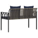 Bănci pentru exterior 2 -Seater 116 x 56 x 75 cm poliratan - WALTI WALTI