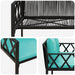 Bănci pentru exterior 2 -Seater 116 x 56 x 75 cm poliratan - WALTI WALTI
