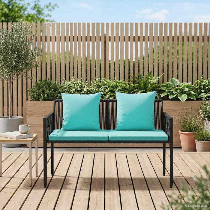 Bănci pentru exterior 2 -Seater 116 x 56 x 75 cm poliratan - WALTI WALTI