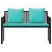 Bănci pentru exterior 2 -Seater 116 x 56 x 75 cm poliratan - WALTI WALTI