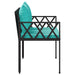 Bănci pentru exterior 2 -Seater 116 x 56 x 75 cm poliratan - WALTI WALTI