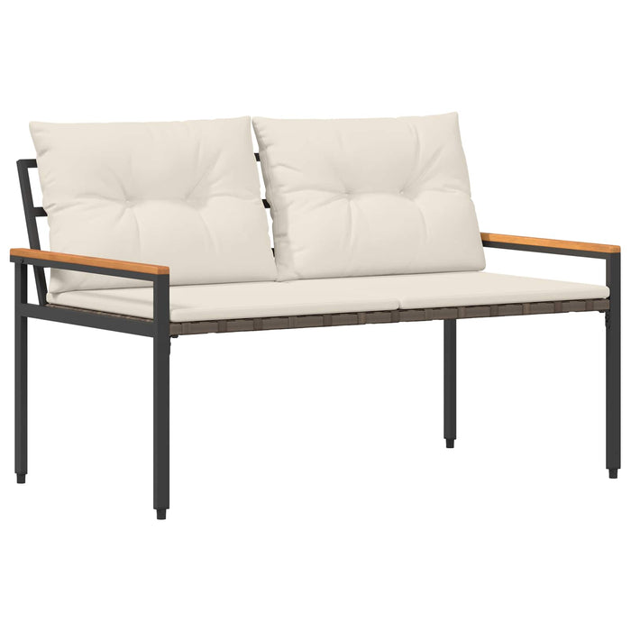 Set de Mobilier pentru Exterior 4 pcs Alb crem poliratan WALTI