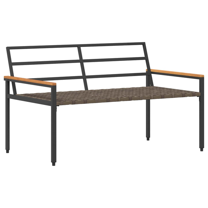 Set de Mobilier pentru Exterior 4 pcs Alb crem poliratan WALTI