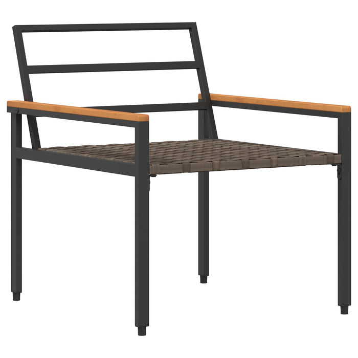 Set de Mobilier pentru Exterior 3 pcs Alb crem poliratan WALTI