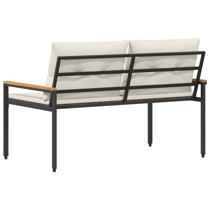 Bancă de exterior 2 -Seater 116 x 67,5 x 72 cm poliratan WALTI