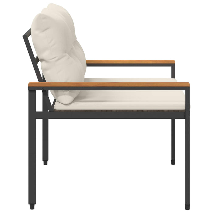 Bancă de exterior 2 -Seater 116 x 67,5 x 72 cm poliratan WALTI