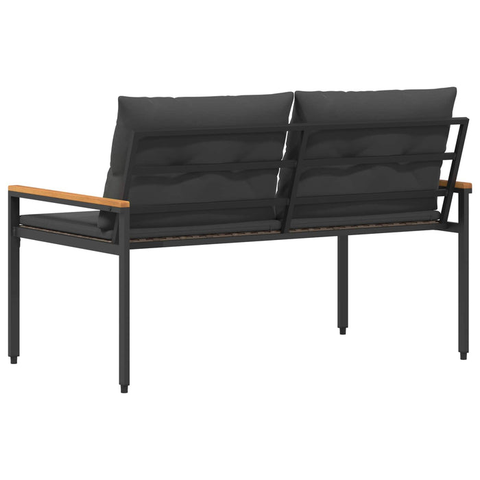 Bancă de exterior 2 -Seater 116 x 67,5 x 72 cm poliratan WALTI