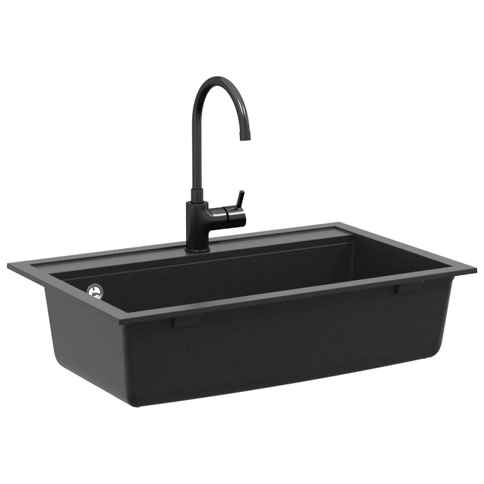 Chiuvetă Negru 795 x 505 mm Granit WALTI
