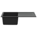 Chiuvetă Negru 780 x 500 mm 80% Quartz și 20% Rășină - WALTI WALTI
