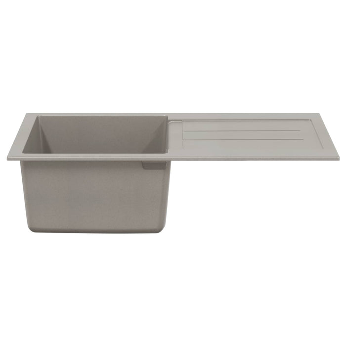 Chiuvetă Gri 780 x 500 mm 80% Quartz și 20% Rășină - WALTI WALTI