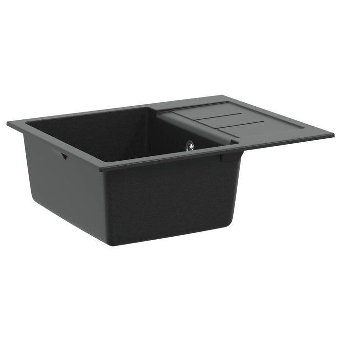 Chiuvetă Negru 620 x 500 mm 80% Quartz și 20% Rășină - WALTI WALTI
