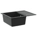 Chiuvetă Negru 620 x 500 mm 80% Quartz și 20% Rășină - WALTI WALTI