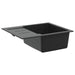 Chiuvetă Negru 620 x 500 mm 80% Quartz și 20% Rășină - WALTI WALTI