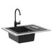 Chiuvetă Negru 620 x 500 mm 80% Quartz și 20% Rășină - WALTI WALTI