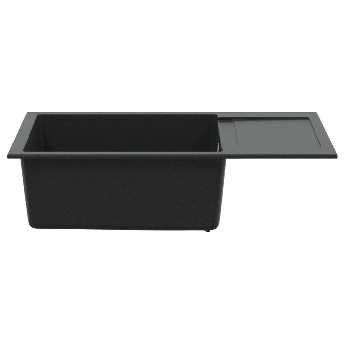 Chiuvetă Negru 780 x 500 mm 80% Quartz și 20% Rășină - WALTI WALTI