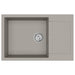 Chiuvetă Gri 780 x 500 mm 80% Quartz și 20% Rășină - WALTI WALTI