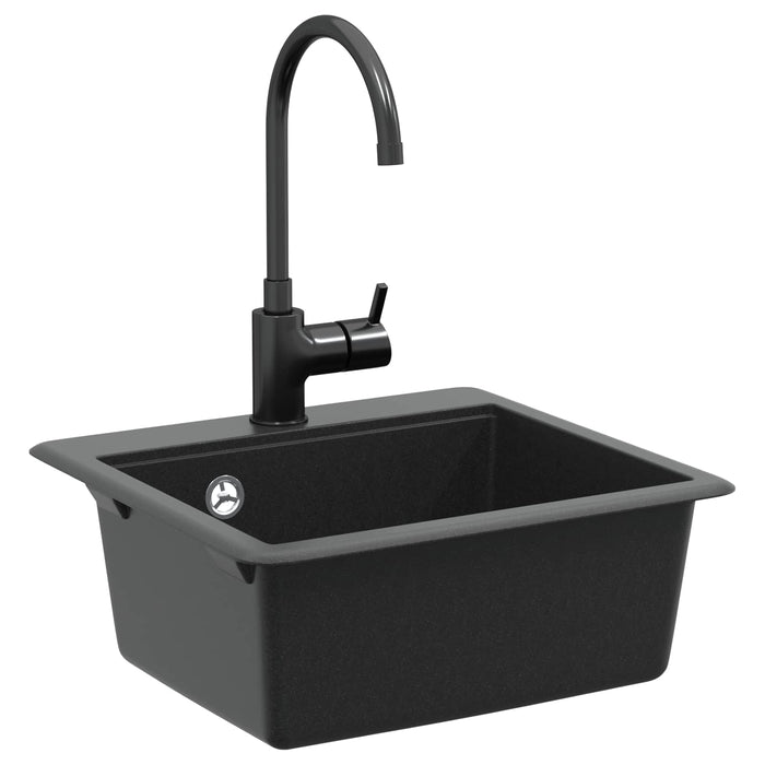 Chiuvetă Negru 470 x 440 mm Granit - WALTI WALTI