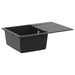 Chiuvetă Negru 670 x 460 mm Granit - WALTI WALTI