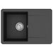 Chiuvetă Negru 670 x 460 mm Granit - WALTI WALTI