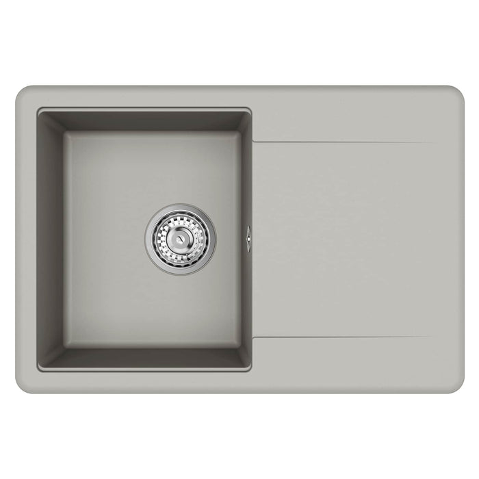 Chiuvetă Gri 670 x 460 mm 80% Quartz și 20% Rășină - WALTI WALTI
