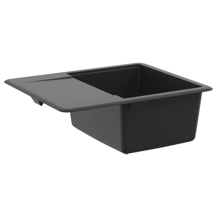 Chiuvetă Negru 560 x 460 mm 80% Quartz și 20% Rășină - WALTI WALTI