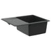 Chiuvetă Negru 560 x 460 mm 80% Quartz și 20% Rășină - WALTI WALTI