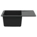 Chiuvetă Negru 560 x 460 mm 80% Quartz și 20% Rășină - WALTI WALTI