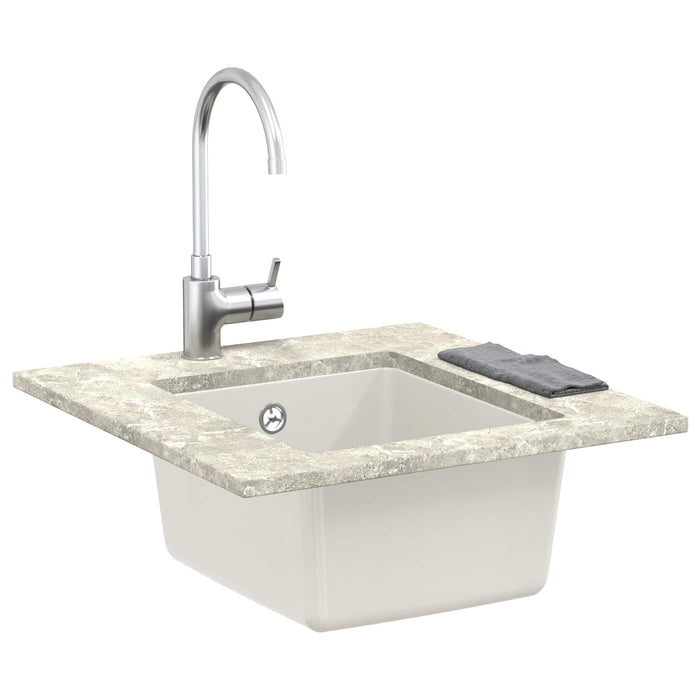 Chiuvetă Alb 370 x 460 mm 80% Quartz și 20% Rășină - WALTI WALTI