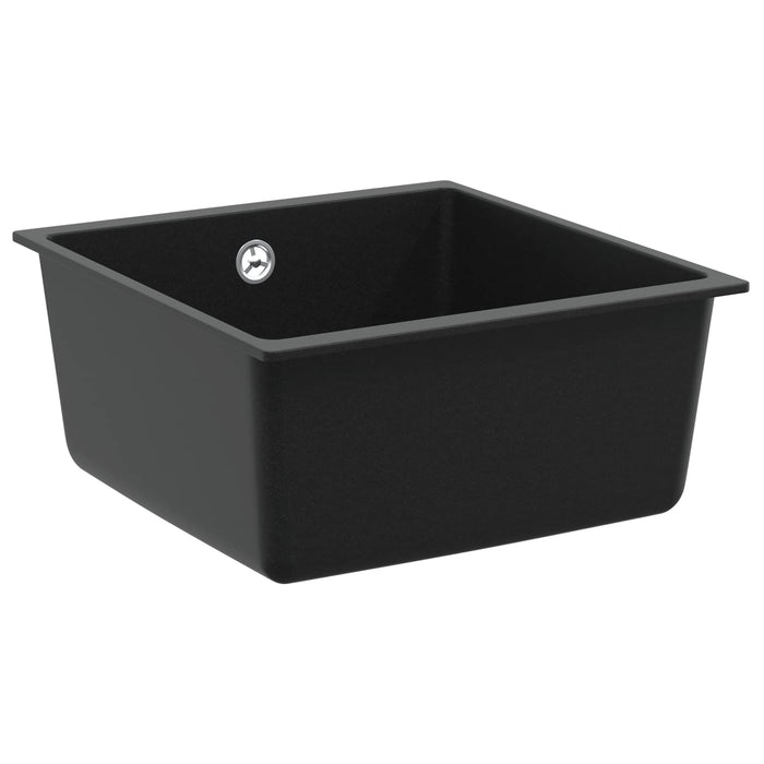 Chiuvetă Negru 430 x 460 mm 80% Quartz și 20% Rășină - WALTI WALTI