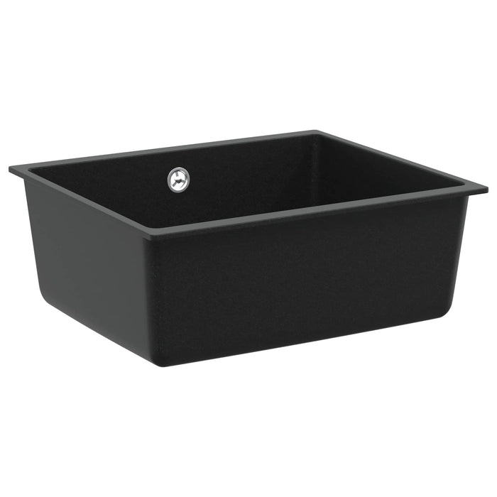 Chiuvetă Negru 530 x 460 mm 80% Quartz și 20% Rășină - WALTI WALTI