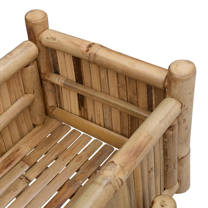 Ghiveci pentru Grădină cu Suport natural 100 x 38 x 114 cm - WALTI WALTI