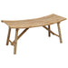Bancă de grădină natural 110 x 45 x 50 cm Bambus - WALTI WALTI