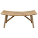 Bancă de grădină natural 110 x 45 x 50 cm Bambus - WALTI WALTI
