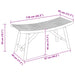 Bancă de grădină natural 110 x 45 x 50 cm Bambus - WALTI WALTI