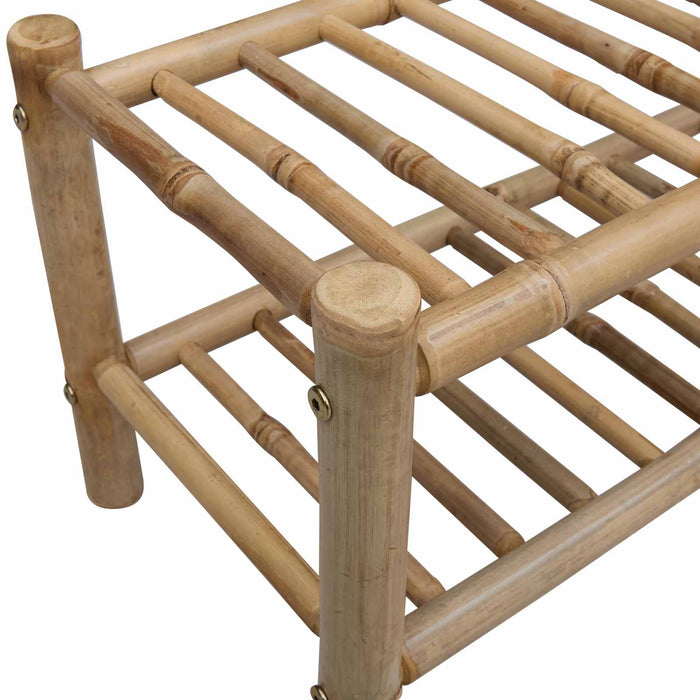 Raft pentru încălțăminte cu raft natural 68 x 28 x 30 cm Bambus - WALTI WALTI