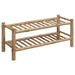 Raft pentru încălțăminte cu raft natural 68 x 28 x 30 cm Bambus - WALTI WALTI