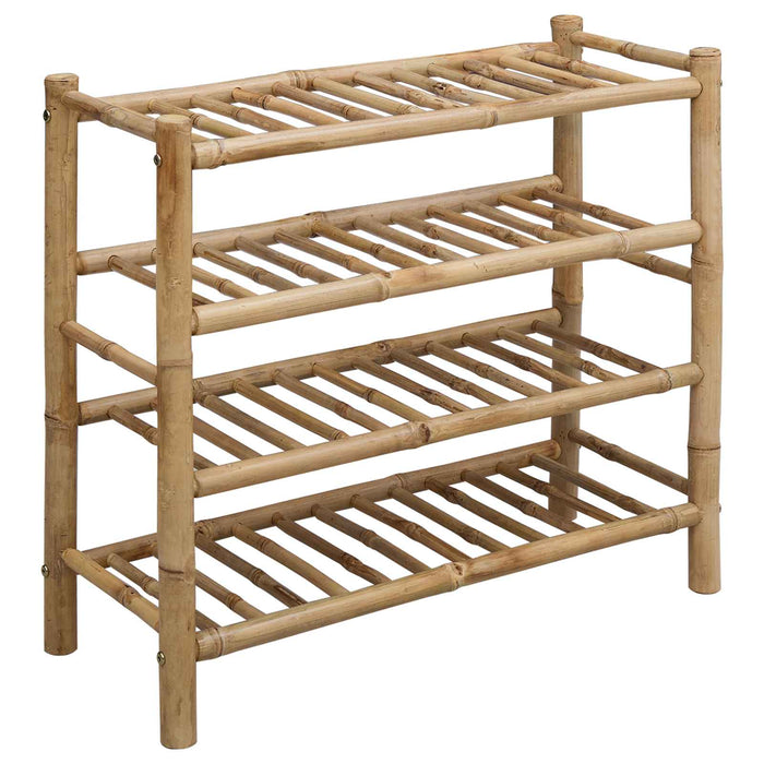 Raft pentru încălțăminte cu raft natural 68 x 28 x 63 cm Bambus - WALTI WALTI